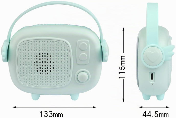 Kinderwecker Digital mit Nachtlicht Snooze,Aufladbarer Wecker für Mädchen Jungen,6 Klingeltöne,Count