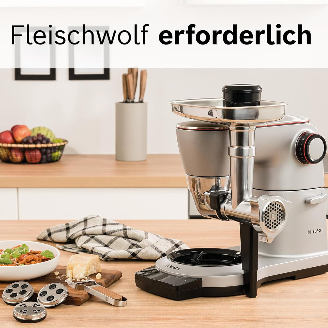 Bosch Pastascheiben MUZ9PP2, 5 verschiedene Formen (u.a. Rigatoni, Fusilli, Maccheroni), Lochscheibe