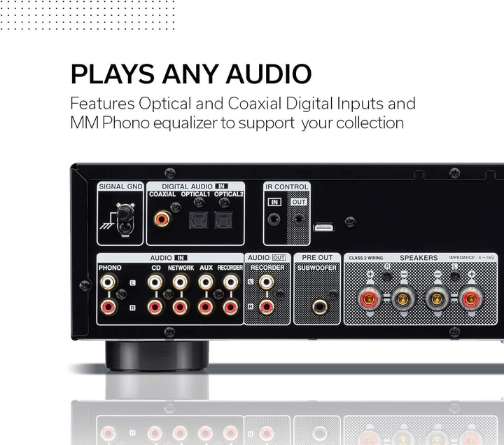 Denon PMA-600NE Vollverstärker mit 70W pro Kanal und Bluetooth, silber Silber Single, Silber Single