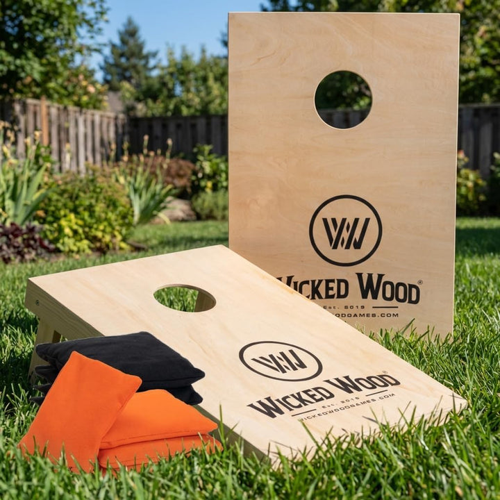 Offizielles Cornhole Set 90x60cm - 2x4 Cornhole Säckchen - EIN offiziell ACL-lizensiertes Set of Cor