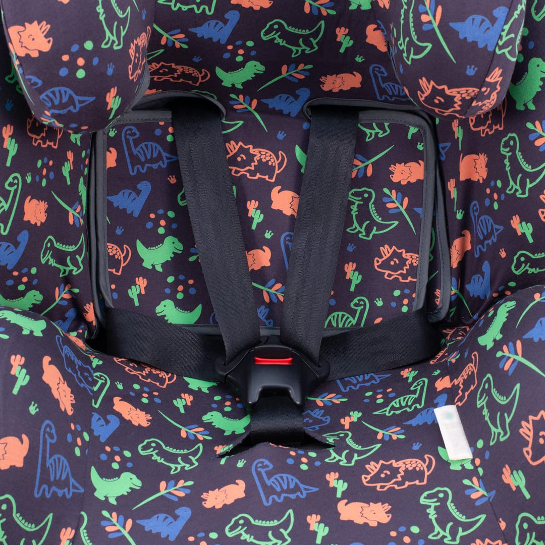 JYOKO Kids Bezug für Autositz Kompatibel mit Joie Stages, Every Stages (Happy Dino), HAPPY DINO