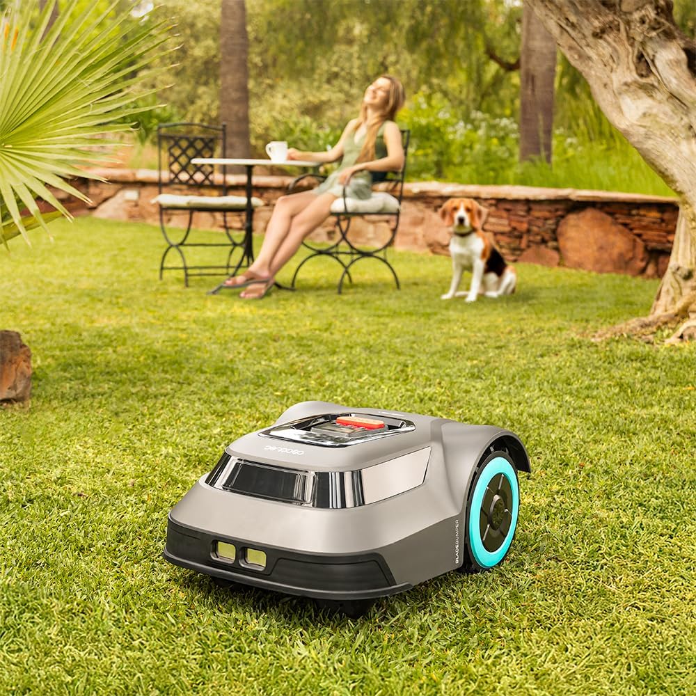 Cecotec Kabelloser Rasenmähroboter für 500m² Conga Grasshopper 500 Map Connected. Digitaler Brushles