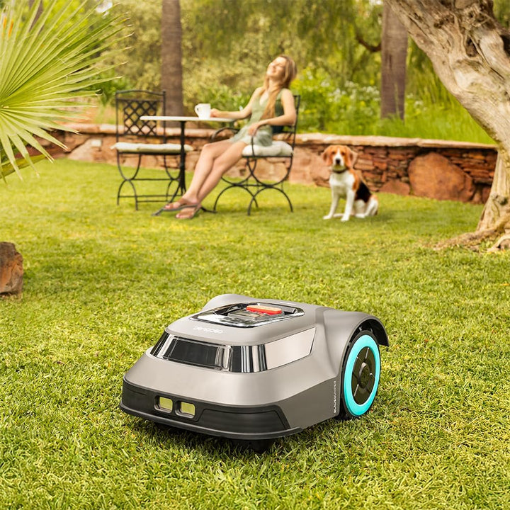 Cecotec Kabelloser Rasenmähroboter für 500m² Conga Grasshopper 500 Map Connected. Digitaler Brushles