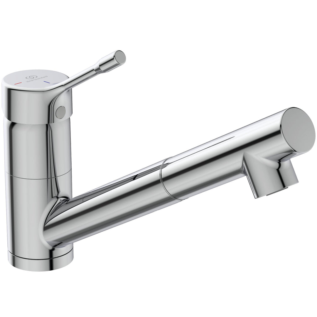 Ideal Standard BC294AA Ceralook Küchenarmatur Schwenkbar und ausziehbar, Schwenkbar und ausziehbar