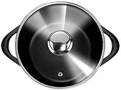 Smile MGK-18 6 Piece Cast Aluminium Induction Cookware Set with 3 Saucepans, Tempered Glass Lid, Non