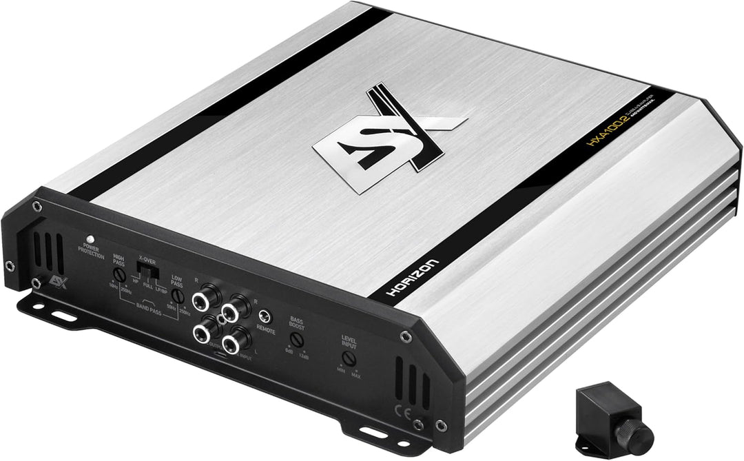 ESX HXP400-4-Kanal Basspaket mit 800W max | 30cm (12") Single-Bassreflex-System und 10qmm Verstärker