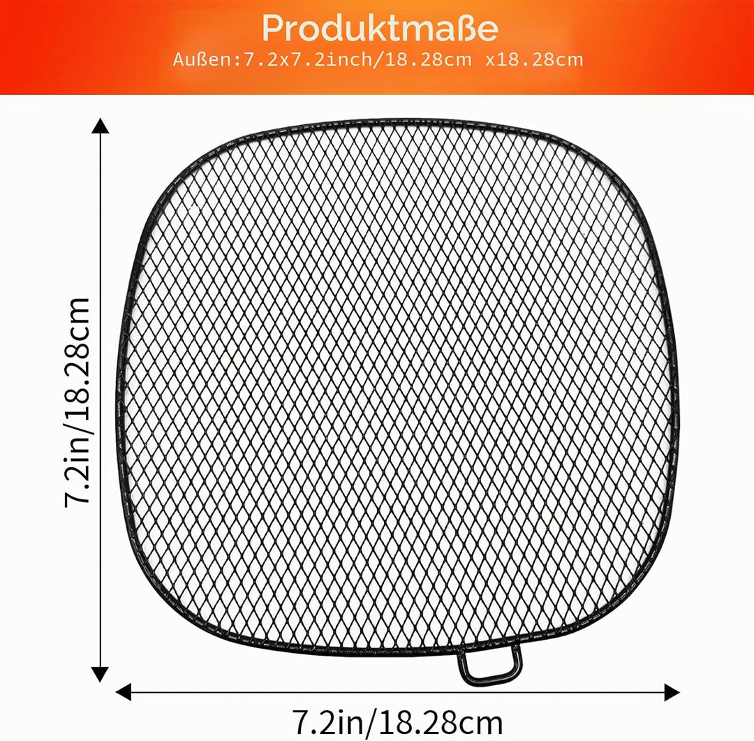 Air Fryer Zubehör für Philips, 18,3 cm quadratische Abtropfschale für Philips HD9741 3QT Tray Rack k