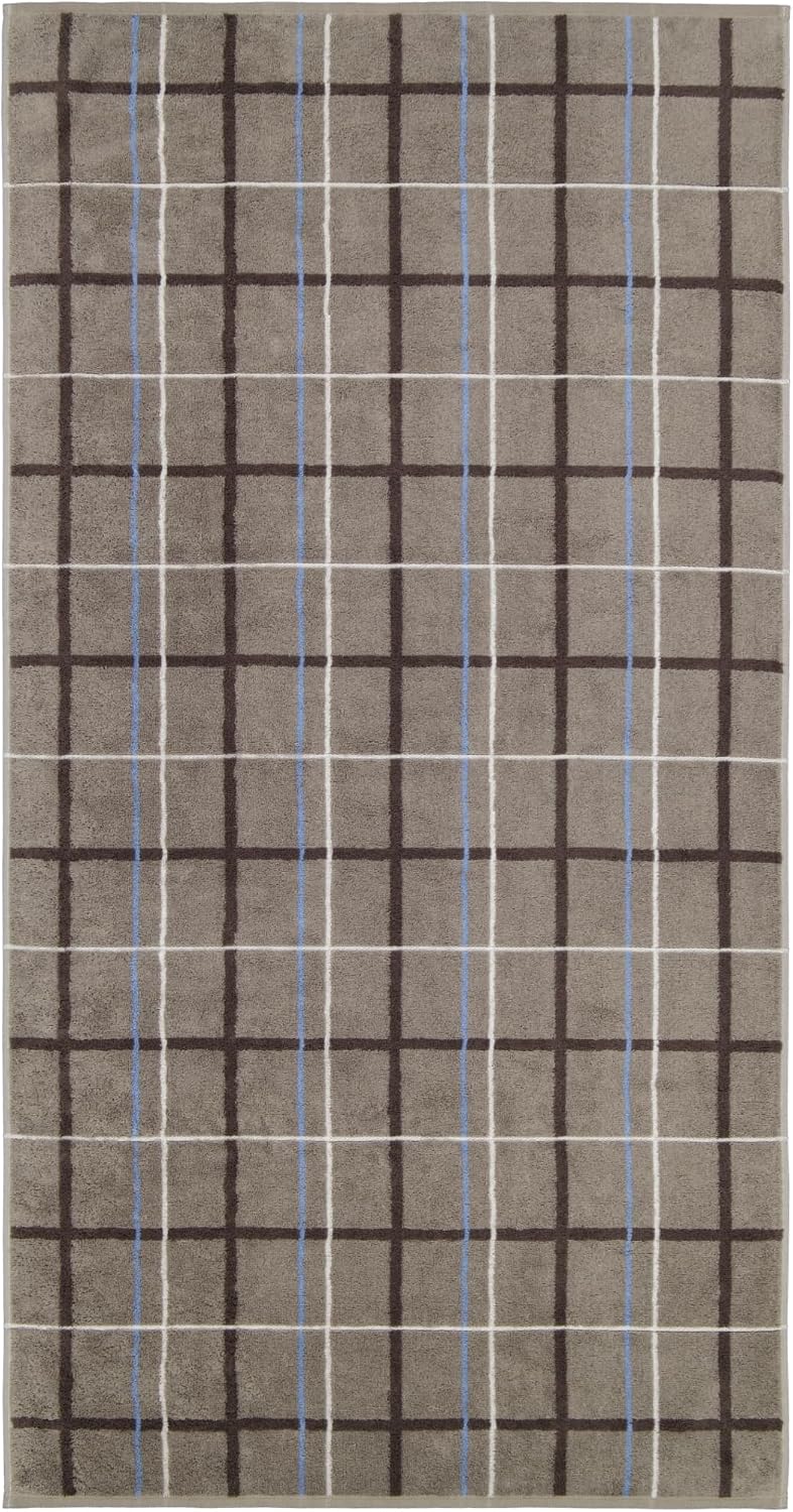 CAWÖ Home Handtücher Avenue Karo 339 Graphit - 73 Duschtuch 70x140 cm, Duschtuch 70x140 cm