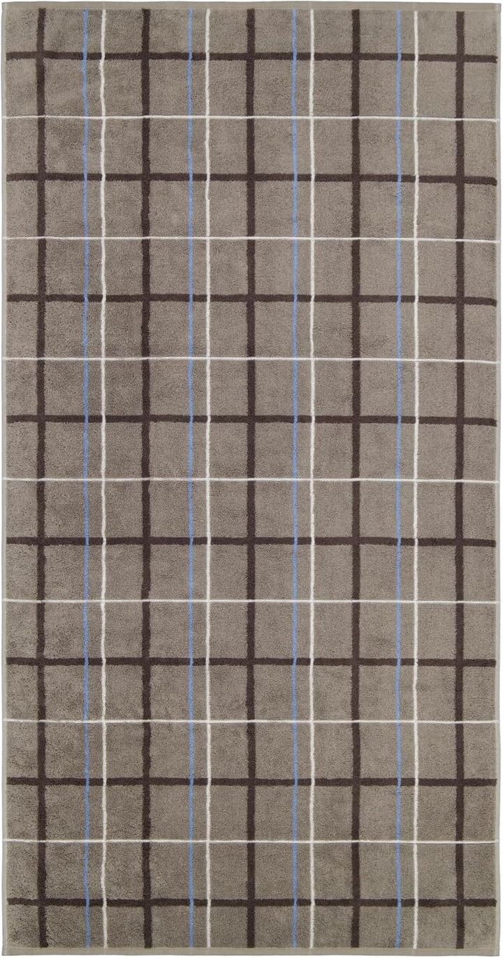 CAWÖ Home Handtücher Avenue Karo 339 Graphit - 73 Duschtuch 70x140 cm, Duschtuch 70x140 cm