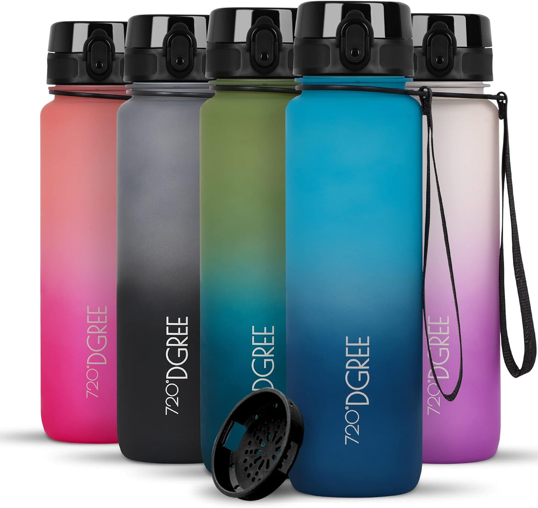 720°DGREE Trinkflasche “uberBottle“ +Sieb - 350ml, 500ml, 650ml, 1000ml, 1,5l, 2l - BPA-Frei - Wasse