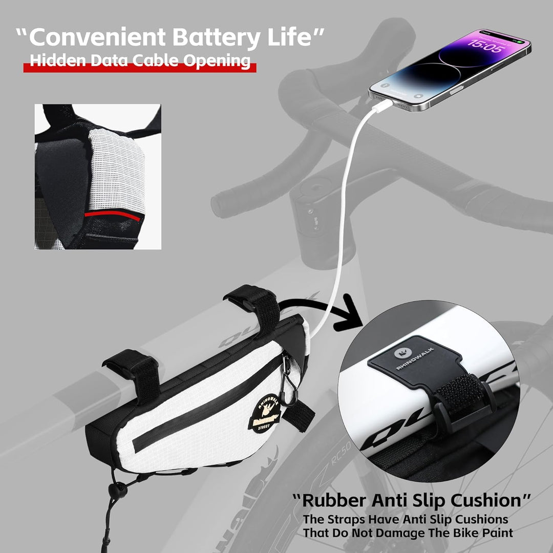 UPANBIKE Dreieck Fahrrad Rahmentasche, Wasserdicht leichte Oberrohrtaschen, Fahrradzubehör, Polyeste