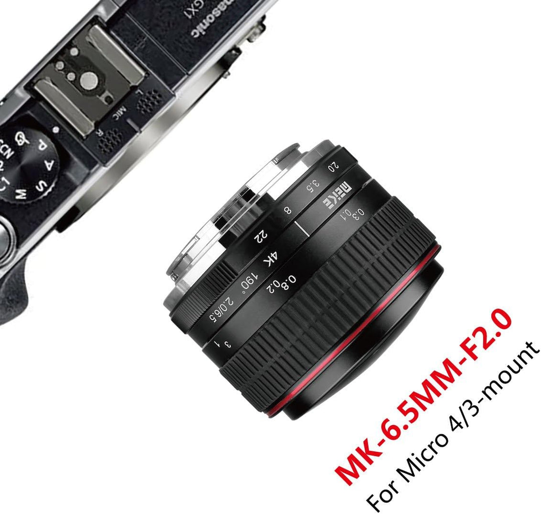 Meike MK 6,5 mm f/2.0 Objektiv Fisheye für olypums Panasonic Micro 4/3 Mount Cameras