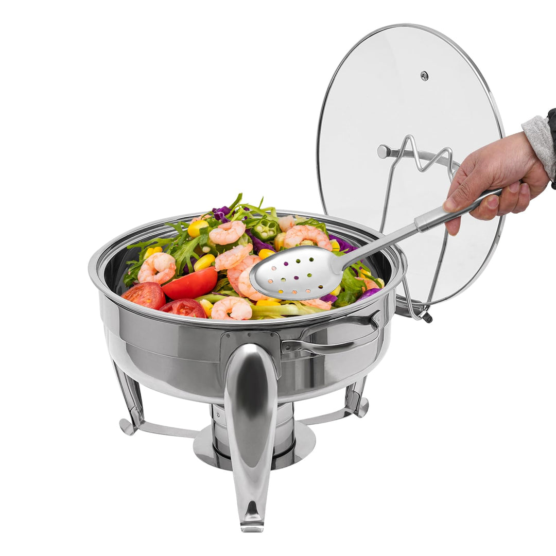 Chafing Dish Professioneller Speisenwärmer, rund, Catering, Buffets, Besteck, professionell, Edelsta