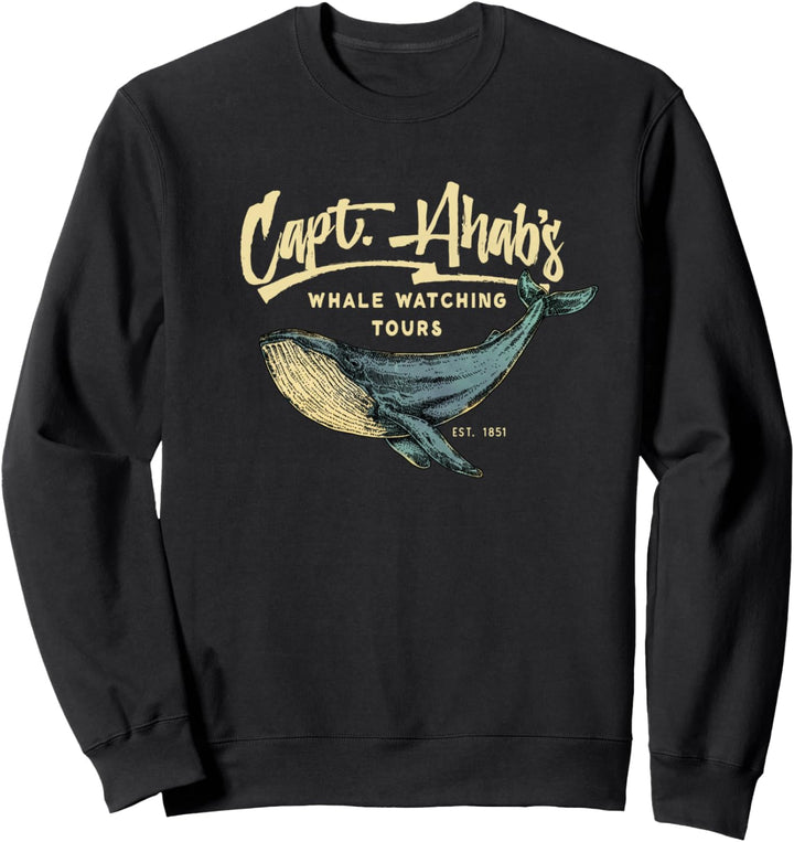 Moby Dick, Herman Melville Wal literarisches Geschenk Sweatshirt