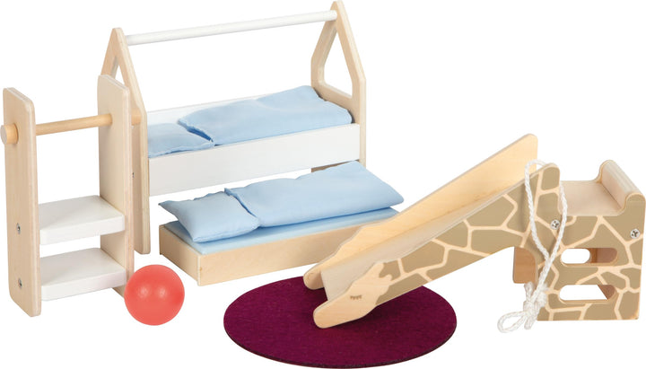 Small Foot Puppenhausmöbel Kinderzimmer aus Holz, Möbel-Set für das Puppenhaus, für Kinder ab 3 Jahr