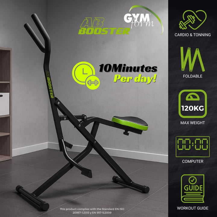 Ab Booster Plus + Sauna Slimmer, Trainingsgerät, komplettes Trainingsgerät, multifunktionales Aerobi