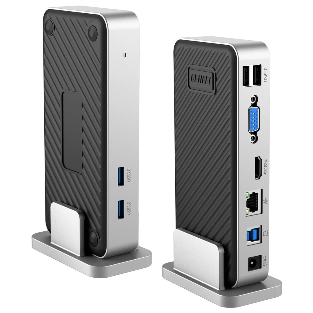 BENFEI USB 3.0 Universal-Dockingstation Dual Monitor HDMI VGA kompatibel mit Mac Windows, USB 3.0 od