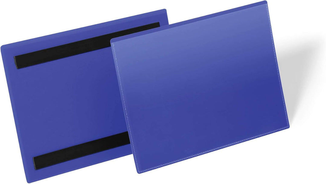 Durable Kennzeichnungstasche (A5 quer) Packung à  50 Stück, blau, 174307 A5 Querformat, A5 Querforma