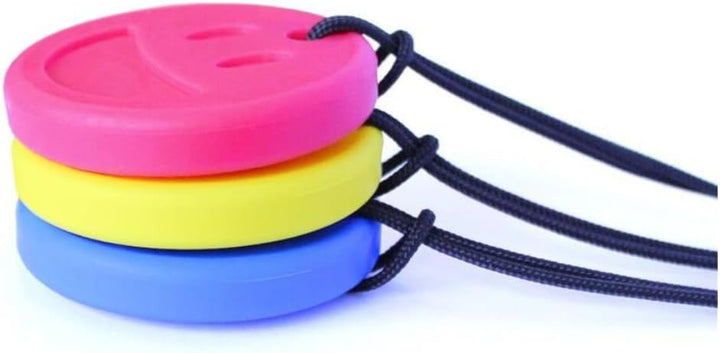ARK Smiley Kauhalskette – Kauanhänger aus Silikon – 3 Stärkegrade – BPA-frei – Sicherheitsverschluss