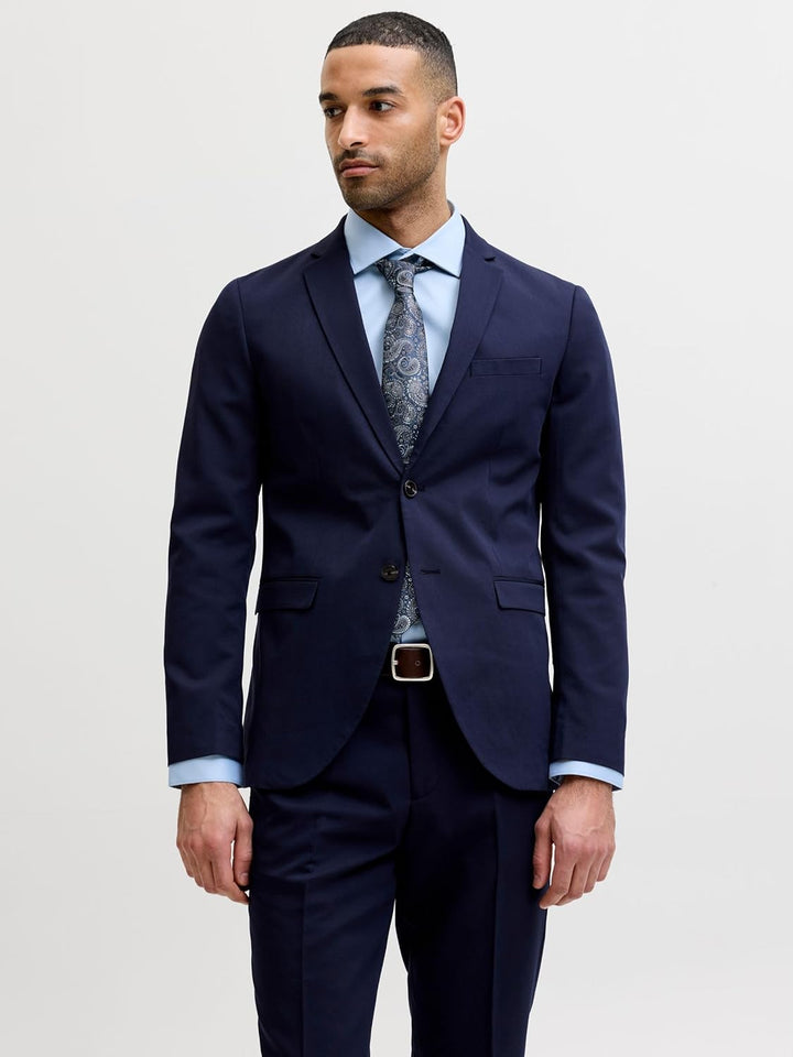 JACK & JONES Male Einreihiger Blazer JPRFRANCO Super Slim Fit Blazer 46 Medieval Blue, 46 Medieval B