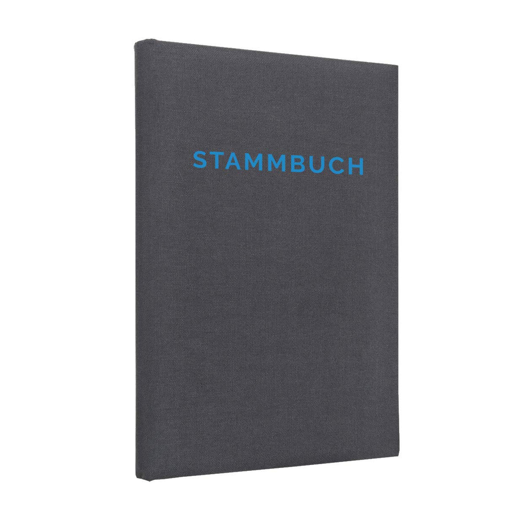 Hochzeitideal – Stammbuch der Familie Linea dunkelgrau blau 21 cm x 14 cm - Buchbinderleinen Hochzei
