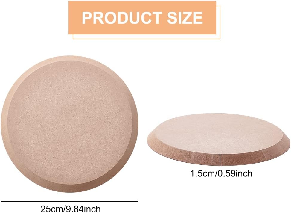 BENECREAT Pottery Tools Formform Für Keramikplatten, Runde Konzentrische Geometrische Figurenschiene