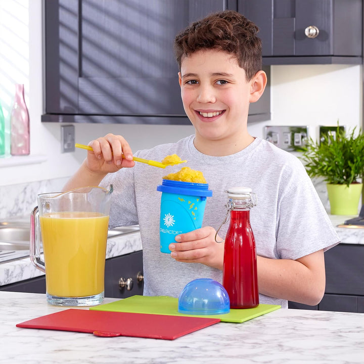 Chill Factor Color Shock Slushy Maker Totally Cool Blue - Wiederverwendbarer Hausgemachte Slushy Squ