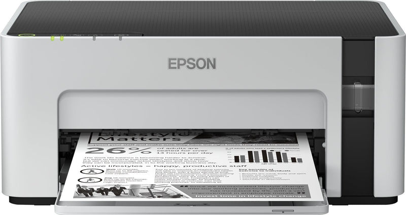 Epson EcoTank ET-M1120 nachfüllbarer Schwarzweissdrucker (Singlefunction, DIN A4, Wi-Fi, USB 2.0) gr