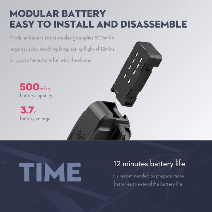 Drohne mit Kamera, 4K-Kamera, Track-Flug, Schwerkraftsensor, Geste, Foto, Video, Höhenhaltung, Headl