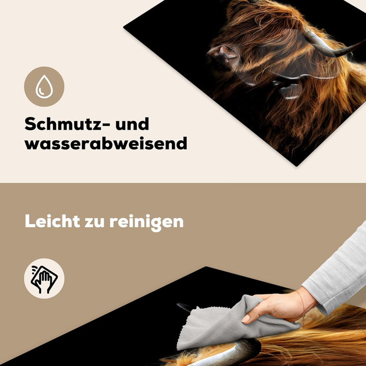 Herdabdeckplatte Einteilig Herdabdeckung Abdeckplatte für Ceranfeld Abdeckung Induktionskochfeld Auf
