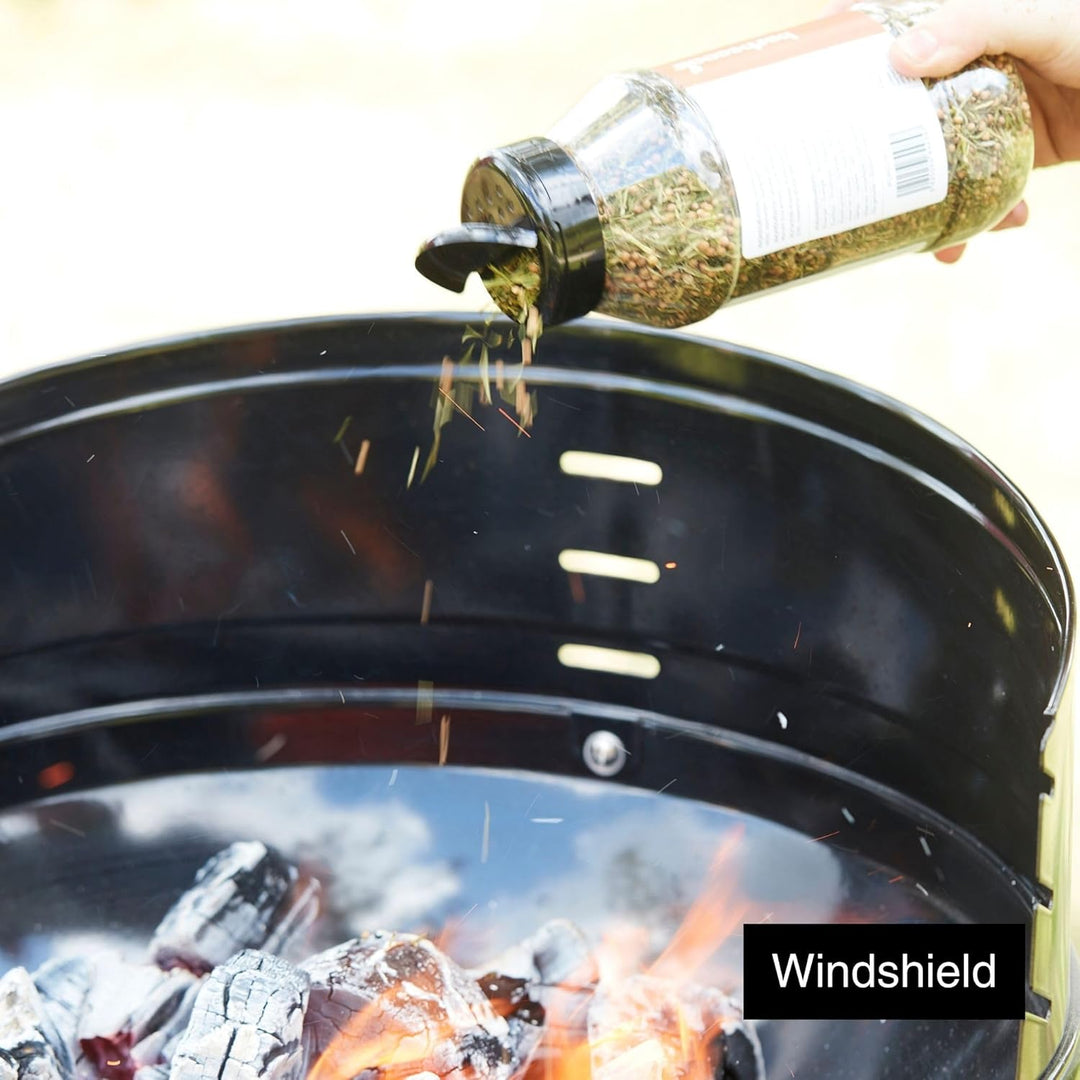 Barbecook Loewy 40 mini grill Holzkohlegrill BBQ mit Windschutz, Grillen für 4 Personen, schwarz, 40
