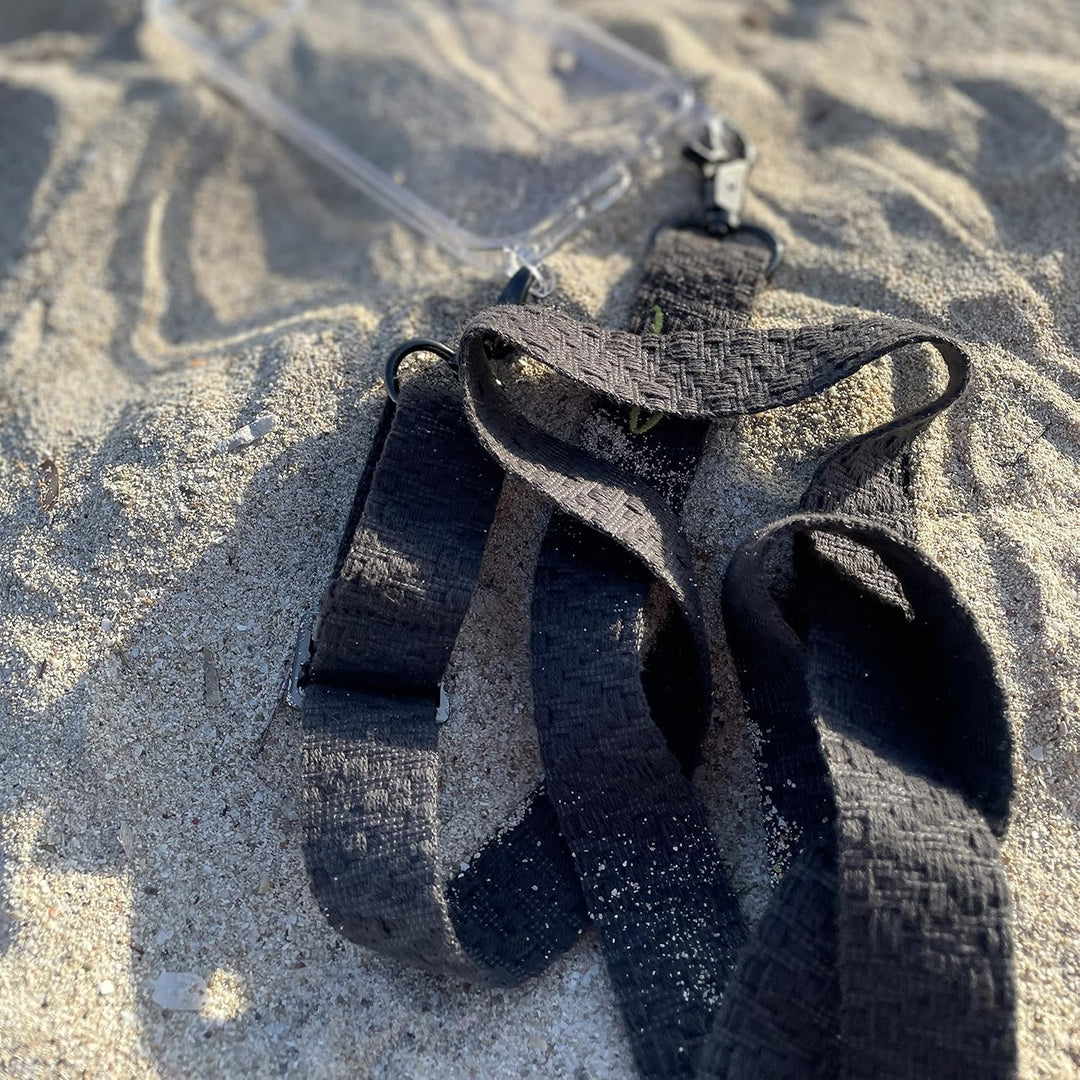 NOOMYA® Premium Fashion Handykette | Set Handyhülle iPhone 13 & Handyband Phantom Grey | Handygurt z