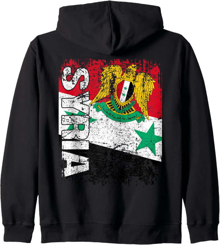 SYRIEN Flagge | Damen Herren Kinder SYRIEN Kapuzenjacke