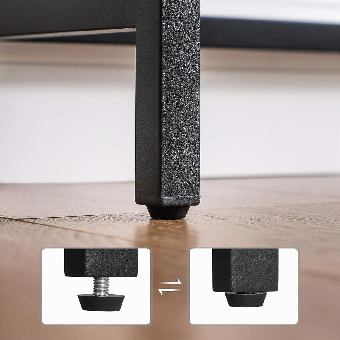 VASAGLE Konsolentisch, Flurtisch, Beistelltisch, Eingangsbereich, Wohnzimmer, stabiles Stahlgestell,