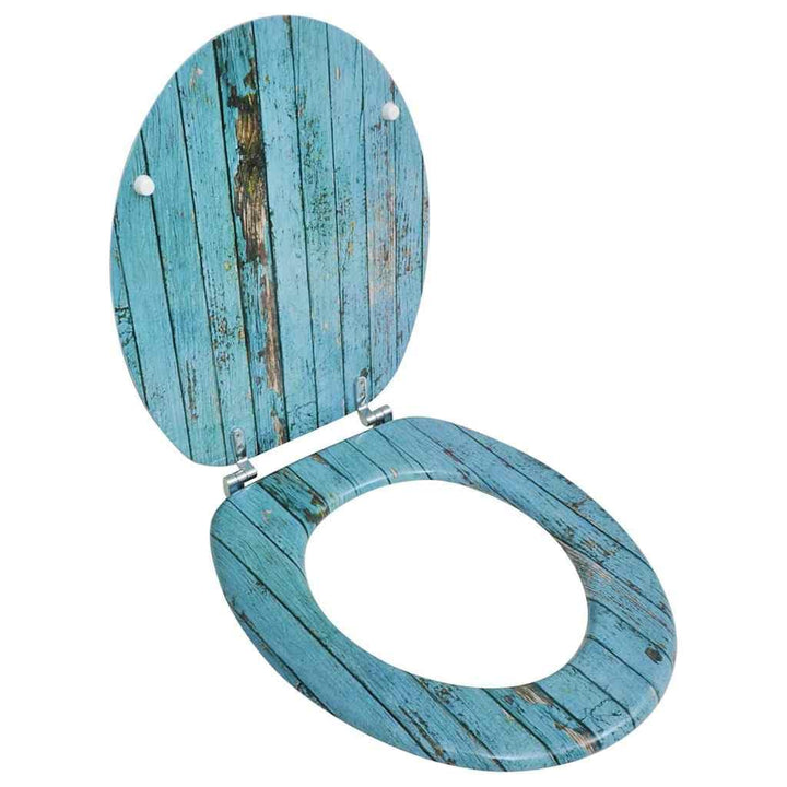 vidaXL WC Sitz MDF Brille Klodeckel Toilettensitz Toilettendeckel Klositz Altholz, Altholz