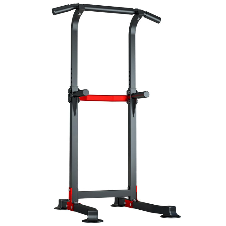 EASY BIG Power Tower Dip Station Pull Up Bar - Mehrzweck-Heimtrainingsgerät mit Verstellbarer Höhe u