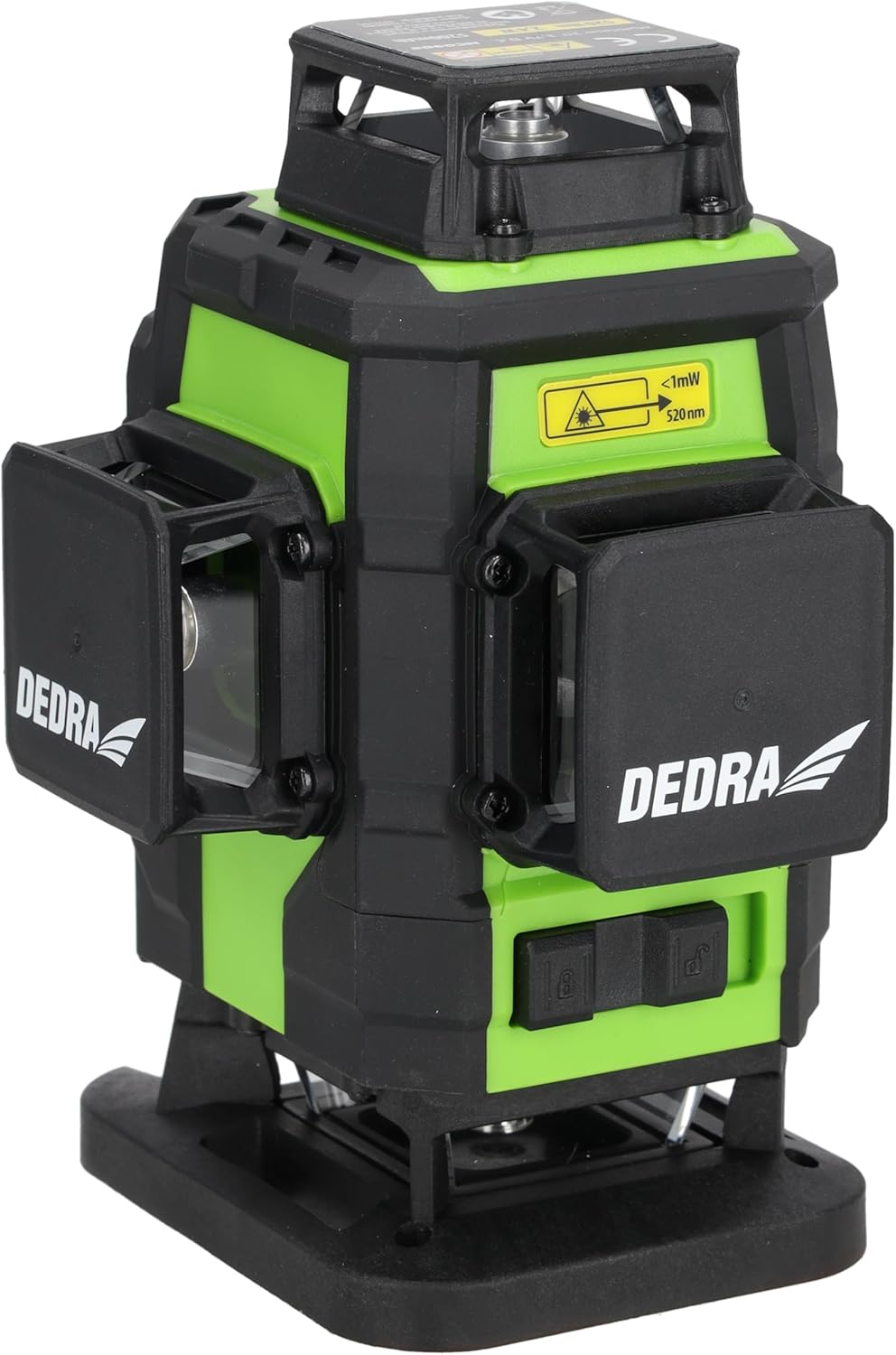 Multilaser 4D DEDRA, 2,4 W, vielseitiges Werkzeug, grüner Laserstrahl, Sharp-Dioden, 360°-Rundum-Bil