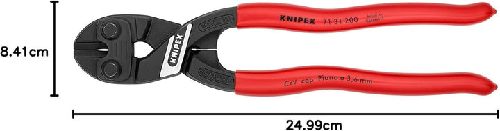 Knipex CoBolt® Kompakt-Bolzenschneider schwarz atramentiert, mit Kunststoff überzogen 200 mm (SB-Kar