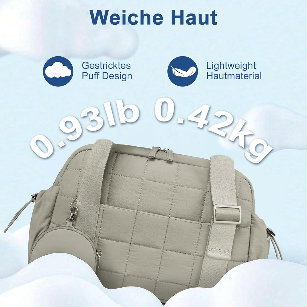 LEDAOU Mini Sporttasche für Damen, Kleiner gepolsterter Turnbeutel mit Nassfach und Münztasche, Leic