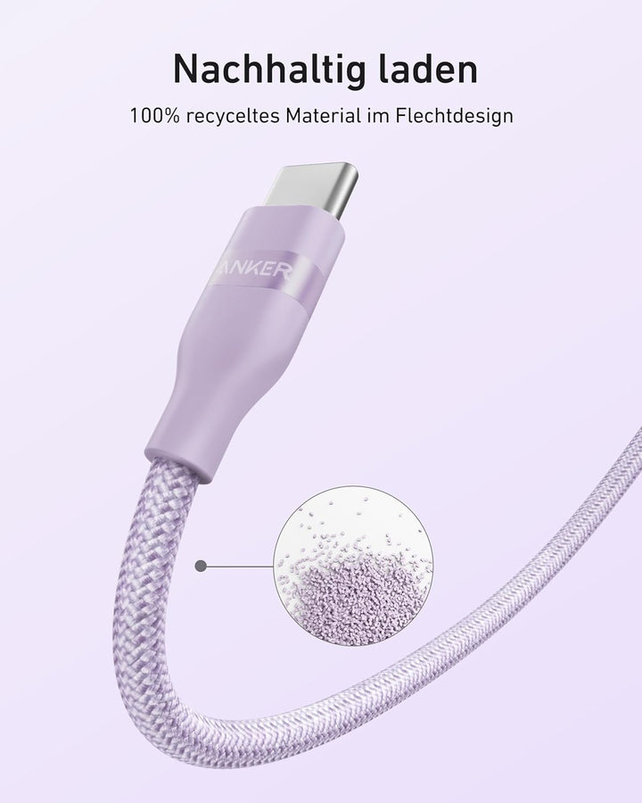 Anker Nano 240W USB C auf USB C Kabel, [1 Stück 1,8m] PD 3.0 Schnellladekabel USB C Kable, flexibel