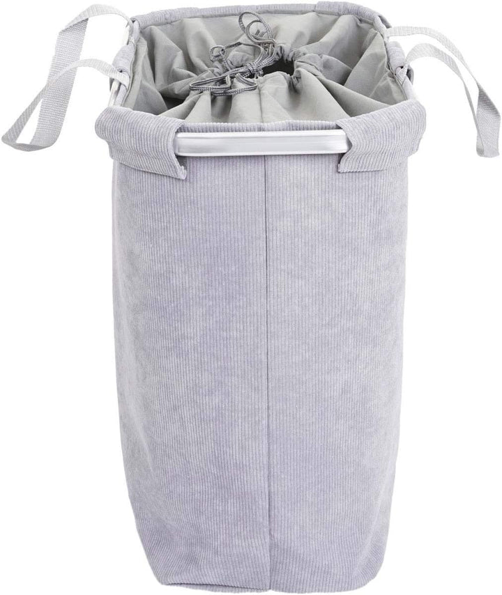 Mendler Wäschesammler HWC-C34 2 Fächer Henkel 54x52x32cm 89l - cord grau | Laundry, Wäschekorb, Wäsc