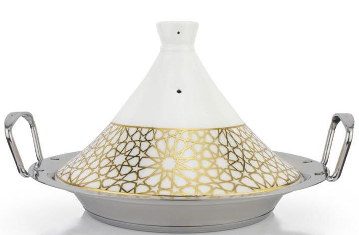 Marokkanische Tajine Tagin Tagine Tajin Royal Ø 26 cm Keramik Induktion, Bratentopf, Gartopf zum Koc
