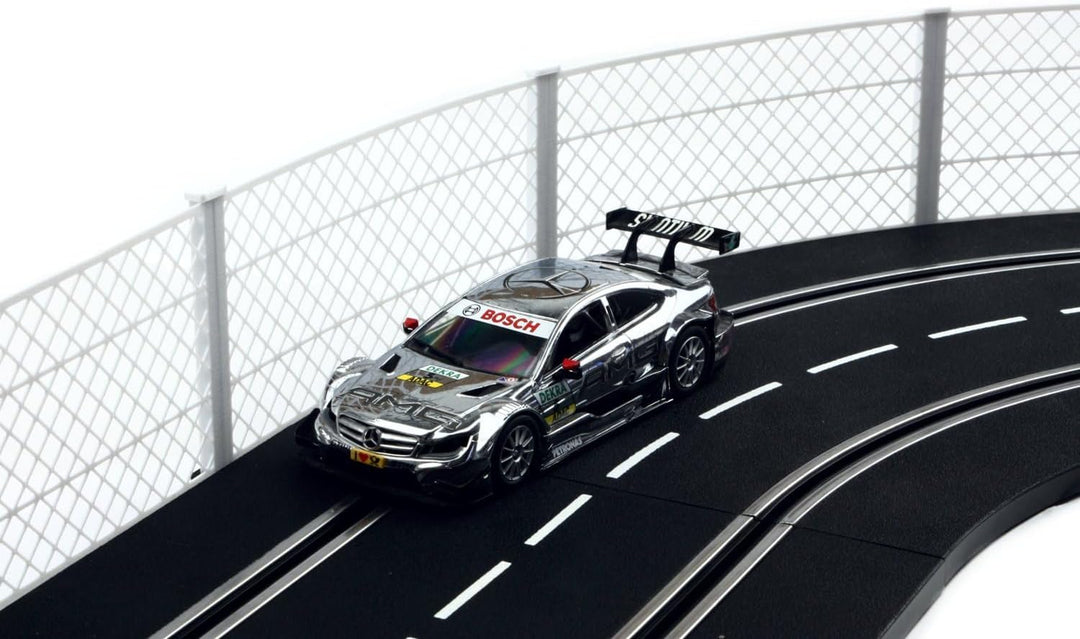 Overdrive-Racing Fangzaun System Weiss 1m kompatibel mit Carrera Digital 124 132 EVO Kurven Geraden