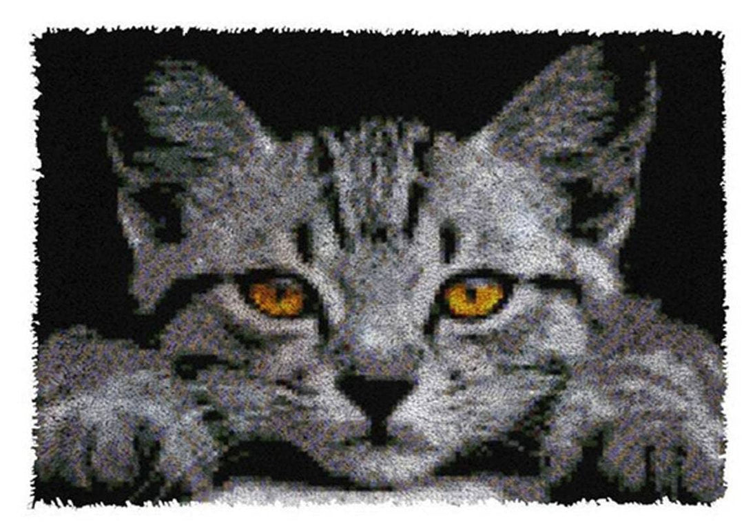 ROCKY&CHAO Knüpfhaken-Teppich-Set DIY-Knüpfhaken Teppichherstellungs für Erwachsene Kinder Kreuzstic