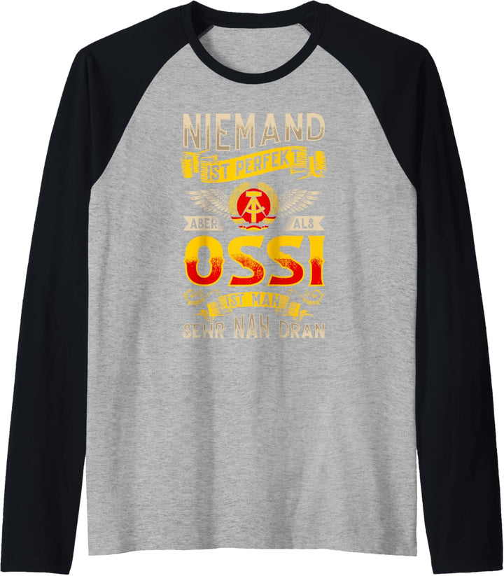 Ossi Geschenke Ostdeutschland Ossis DDR Bürger Dresden Osten Raglan