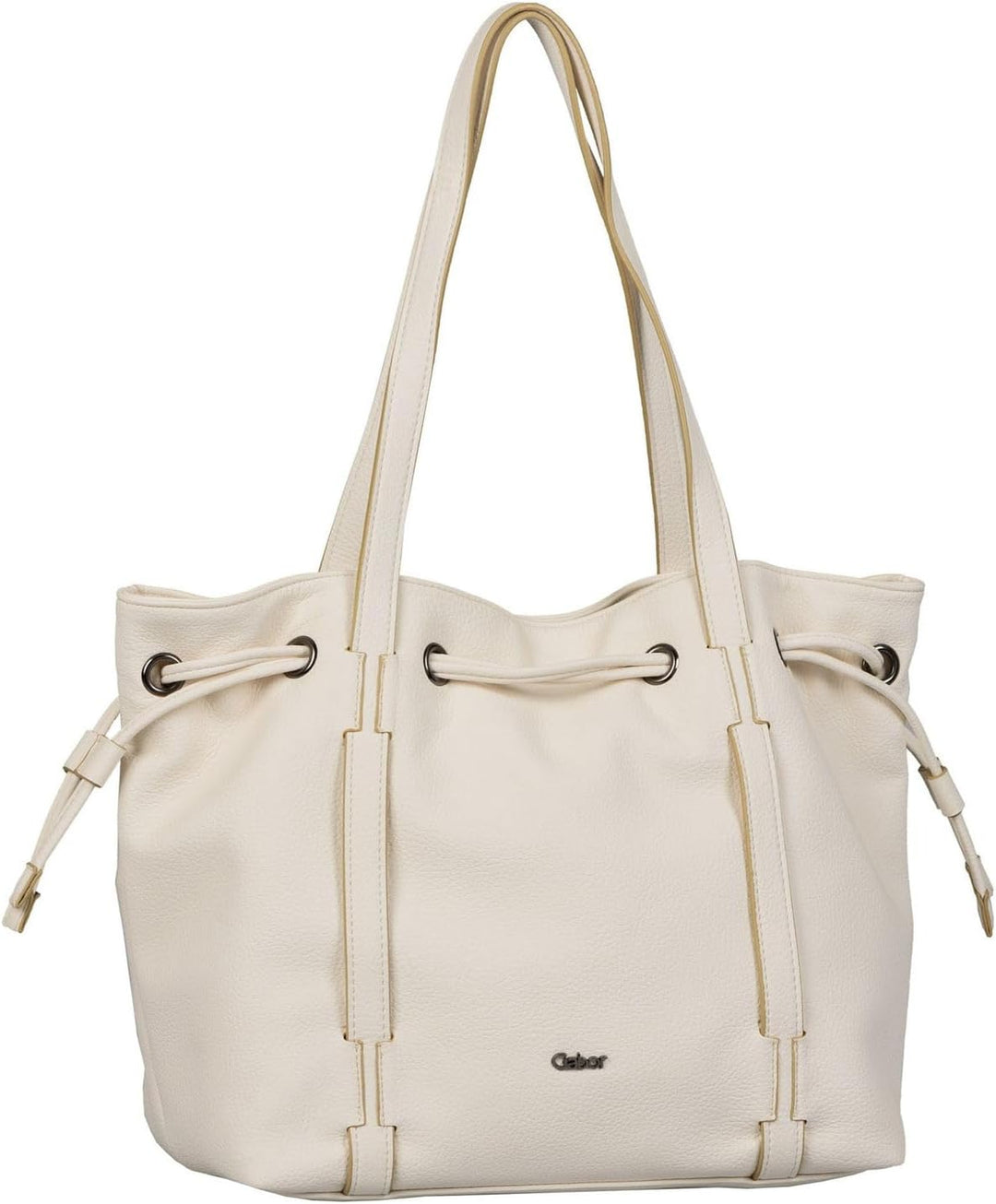 Gabor bags Malu Damen Shopper Umhängetasche Reissverschluss 34 x 18,5 x 29 Off White, 34 x 18,5 x 29