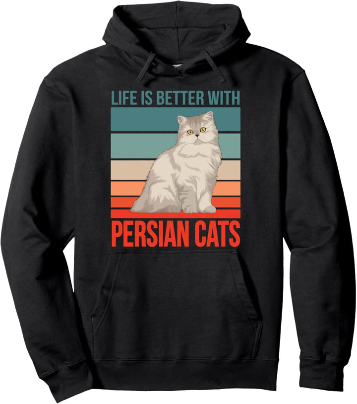Leben besser mit Perserkatzen Katzen Besitzer Perserkatze Pullover Hoodie