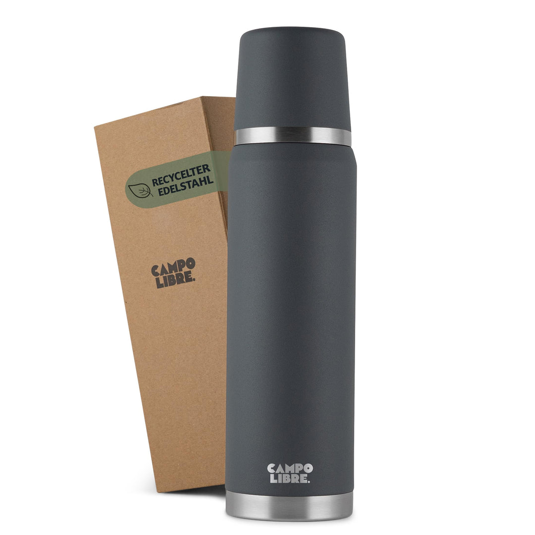 Campo Libre. Jaco® Thermoskanne 1L, 750ml, 500ml I Thermos mit Becher I Unsere Thermosflasche mind.