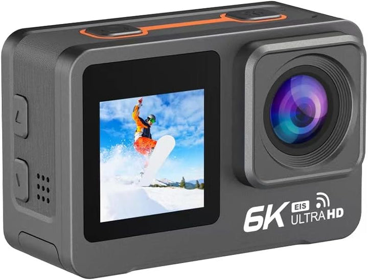 Lipa AT-M82TR Action Kamera IPS WiFi - Action Kamera wasserdicht -IMX Sensor - 21 Zubehör- 6K Auflös