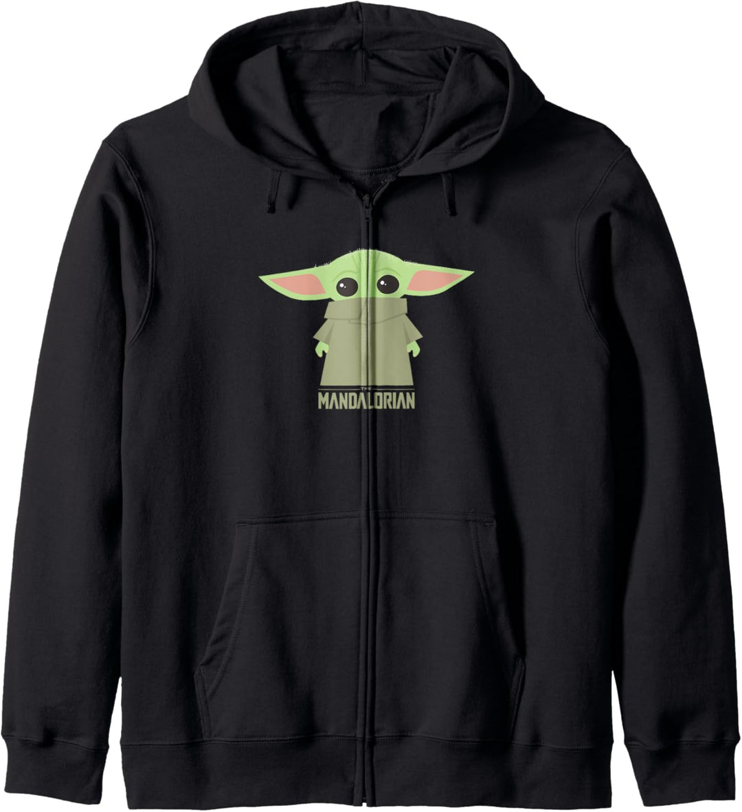 Star Wars The Mandalorian The Child Hidden Face Portrait Kapuzenjacke